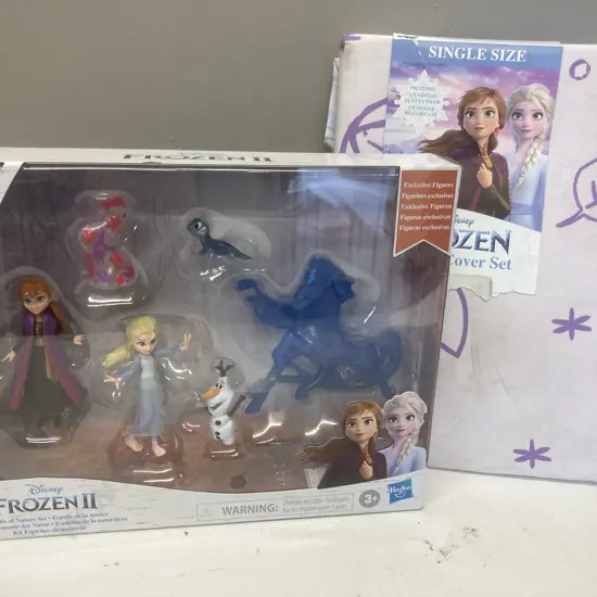 Disney Frozen II Spirits Of Nature Set & Frozen Single Duvet Cover Set