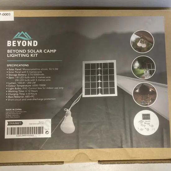 Beyond Solar Camp Lighting Kit