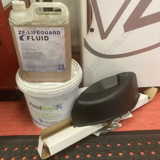 20 Litre? Pond Bugs BB 23-3-23, ZF-Lifeguard Fluid, Husqvarna Mower Mulch Kit(Donated As Unable to Sell)
