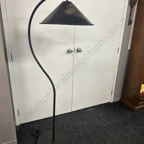 Pedestal Lamp With Harley Davidson Detail H168cm.