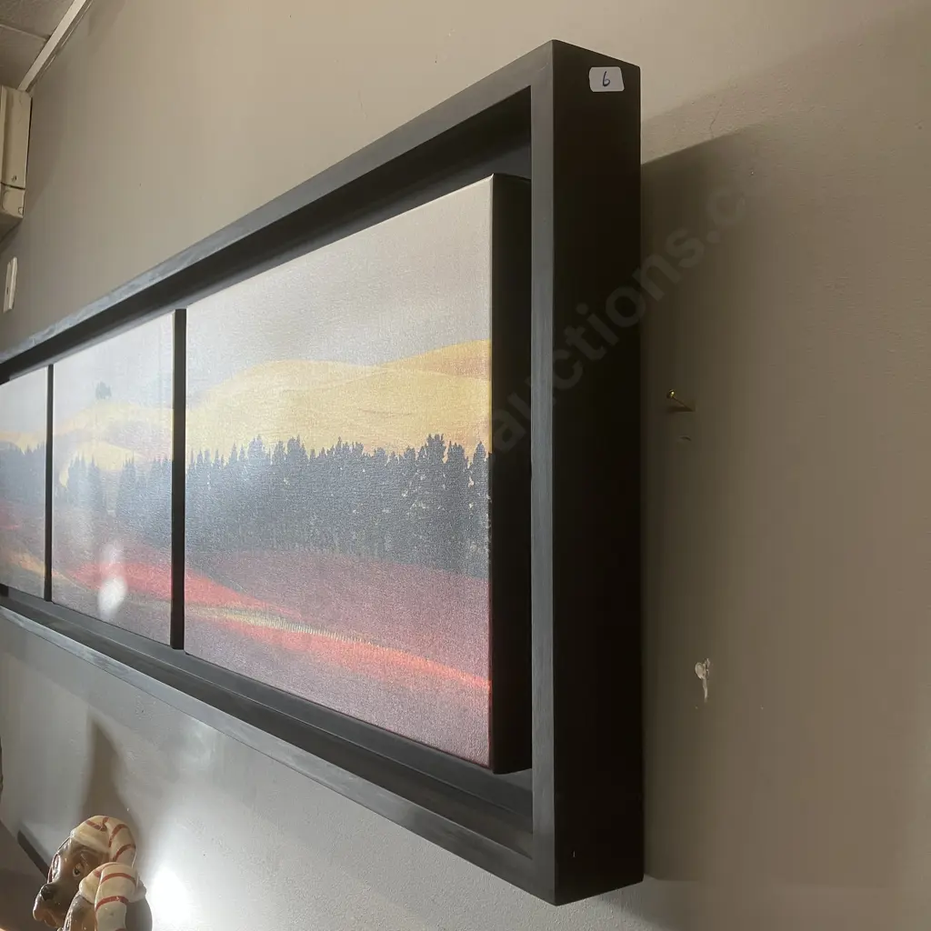 Peter Latham 'Late Harvest' 2006 Triptych, Signed & Numbered 8/75 Limited Edition. 45 x 171cm Image 1++