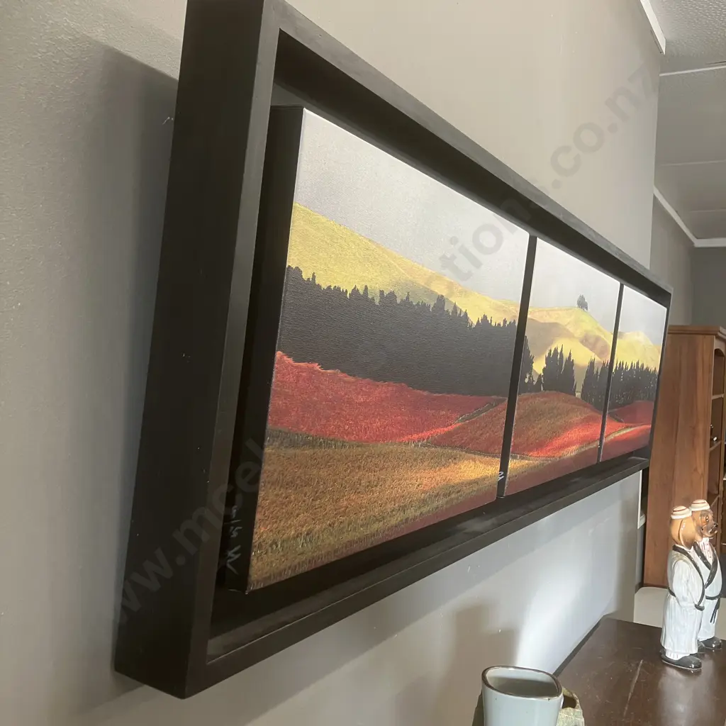 Peter Latham 'Late Harvest' 2006 Triptych, Signed & Numbered 8/75 Limited Edition. 45 x 171cm Image 1++