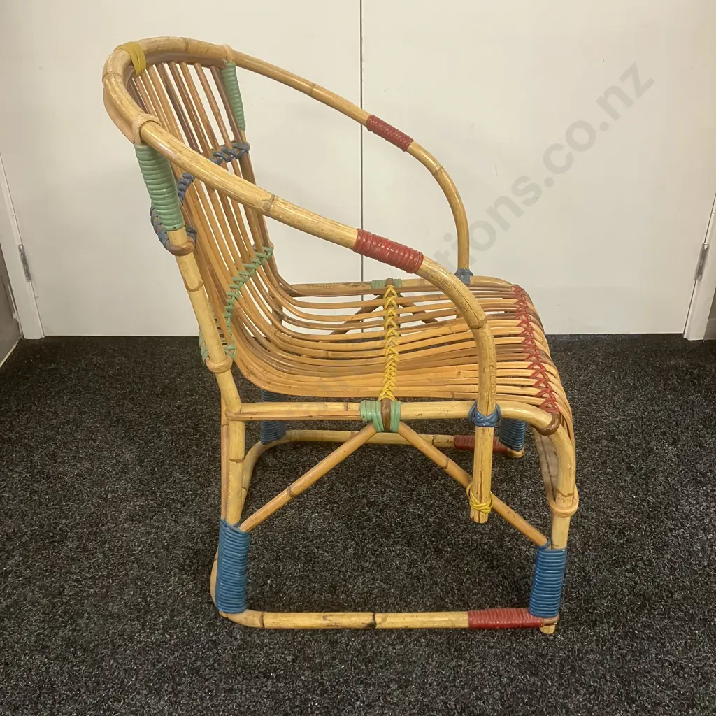 Stunning Carnival Cane Armchair. H83 W59.5 D67cm Image 1++