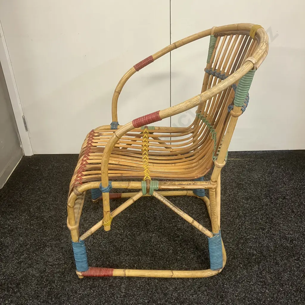 Stunning Carnival Cane Armchair. H83 W59.5 D67cm Image 1++