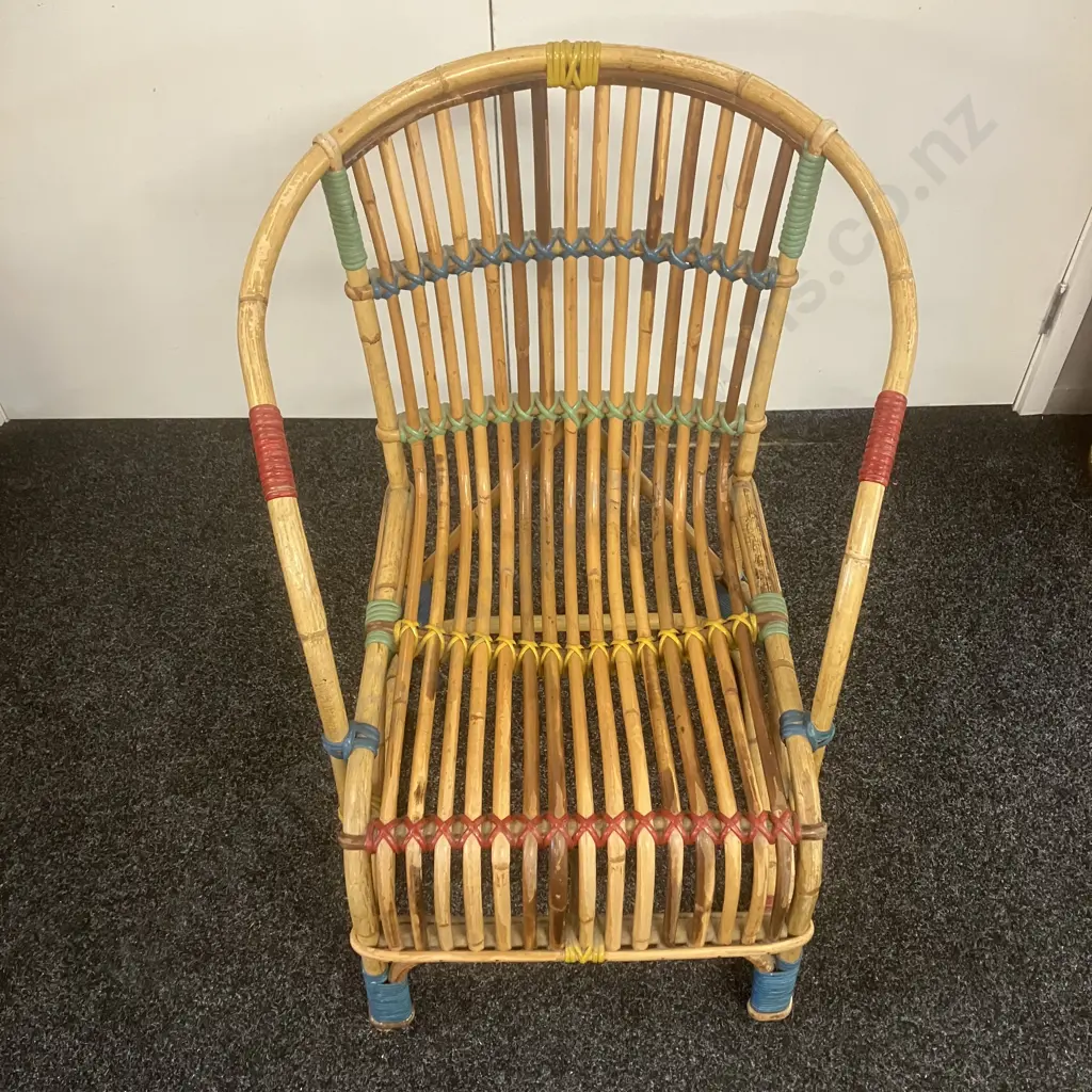 Stunning Carnival Cane Armchair. H83 W59.5 D67cm Image 1++
