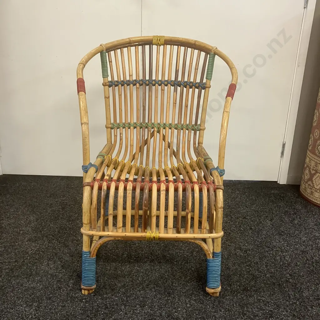 Stunning Carnival Cane Armchair. H83 W59.5 D67cm Image 1++
