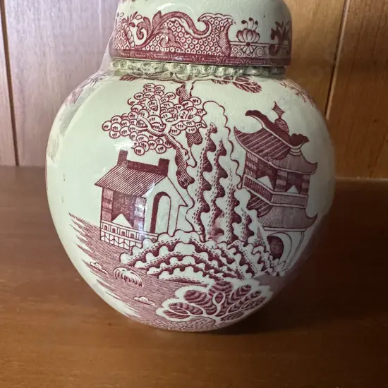 Vintage Masons Ironstone Ginger Jar Twinings Ltd Oriental Design