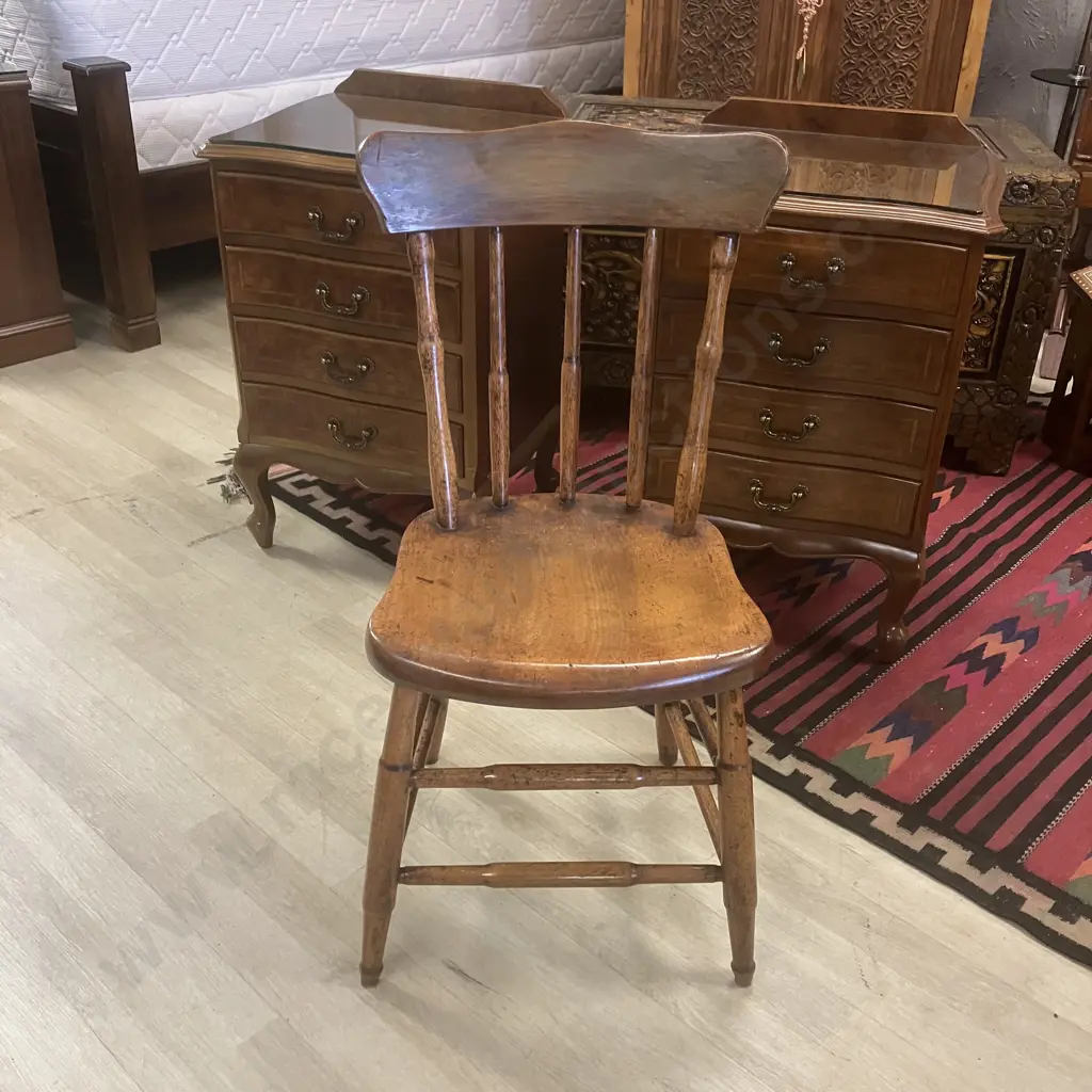 Antique Spindle Back Chair Image 1++