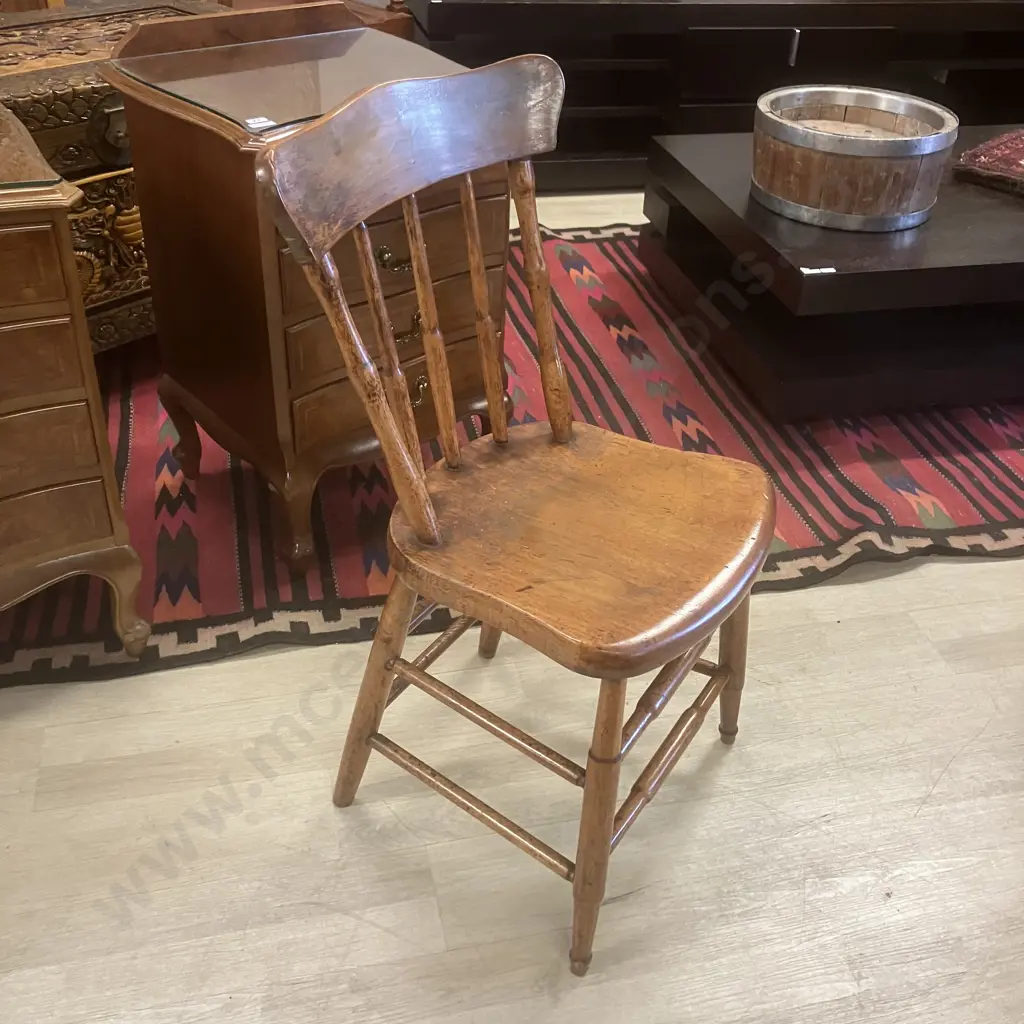 Antique Spindle Back Chair Image 1++