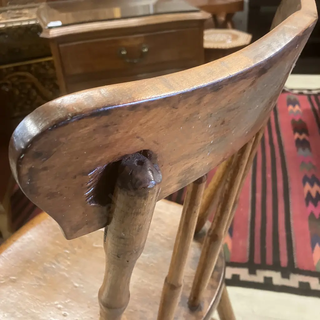 Antique Spindle Back Chair Image 1++