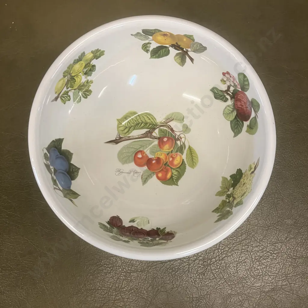 Vintage Portmeirion Pomona Goddess of Fruit Large Mixing Bowl - 10.5 x 24cm Image 1++