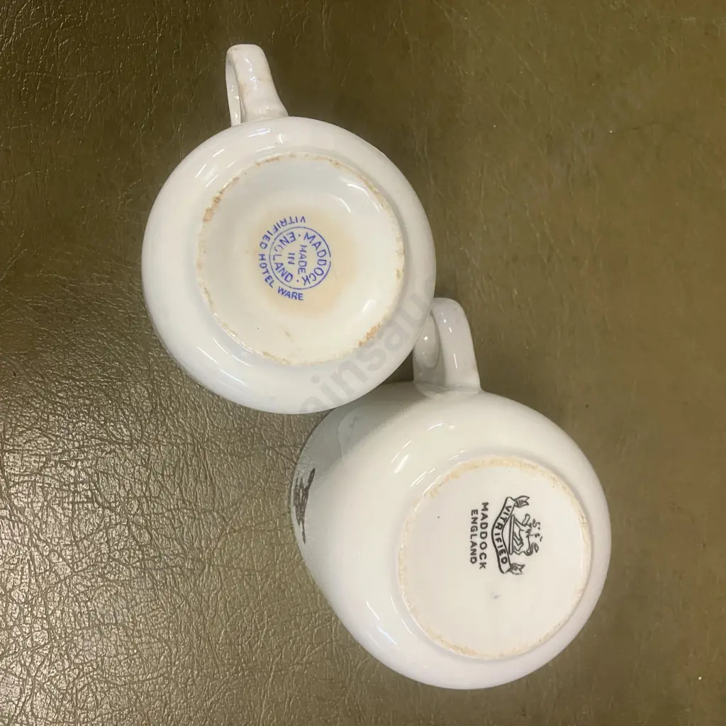 Maddock England New Zealand Railways Cups x 2 Image 1++