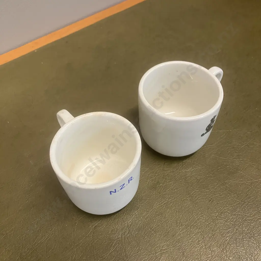 Maddock England New Zealand Railways Cups x 2 Image 1++