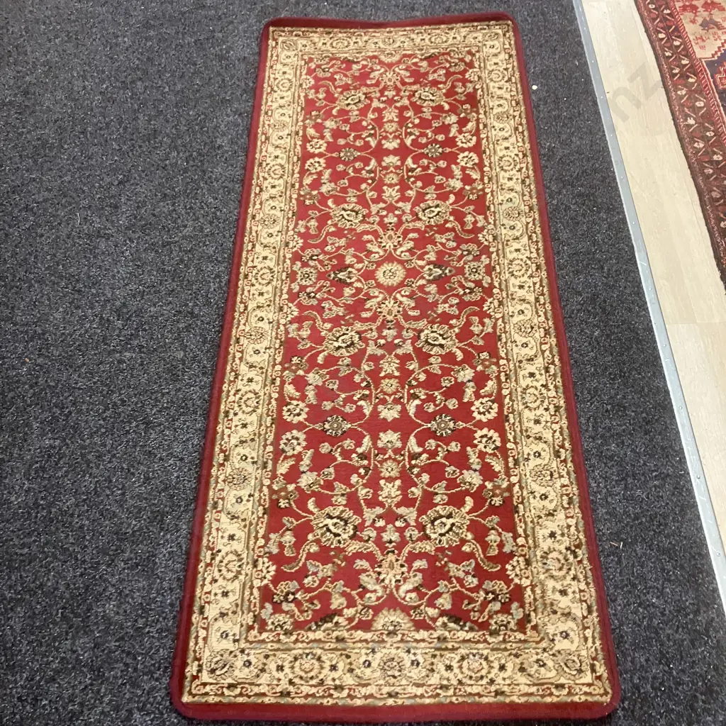 Turkish Rug Floor Runner - 80 x 200cm Red Jewel Pamir Rugs Image 1++