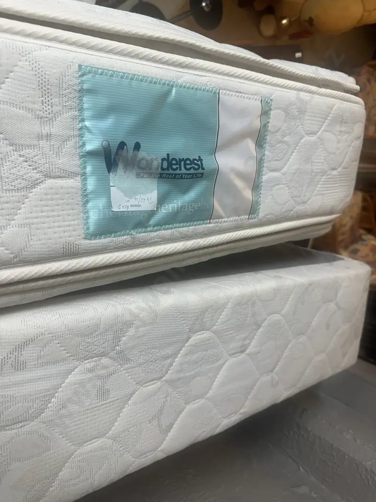 Wonderest Heritage Single Size Mattress & Base. 90 x 190cm Image 1++