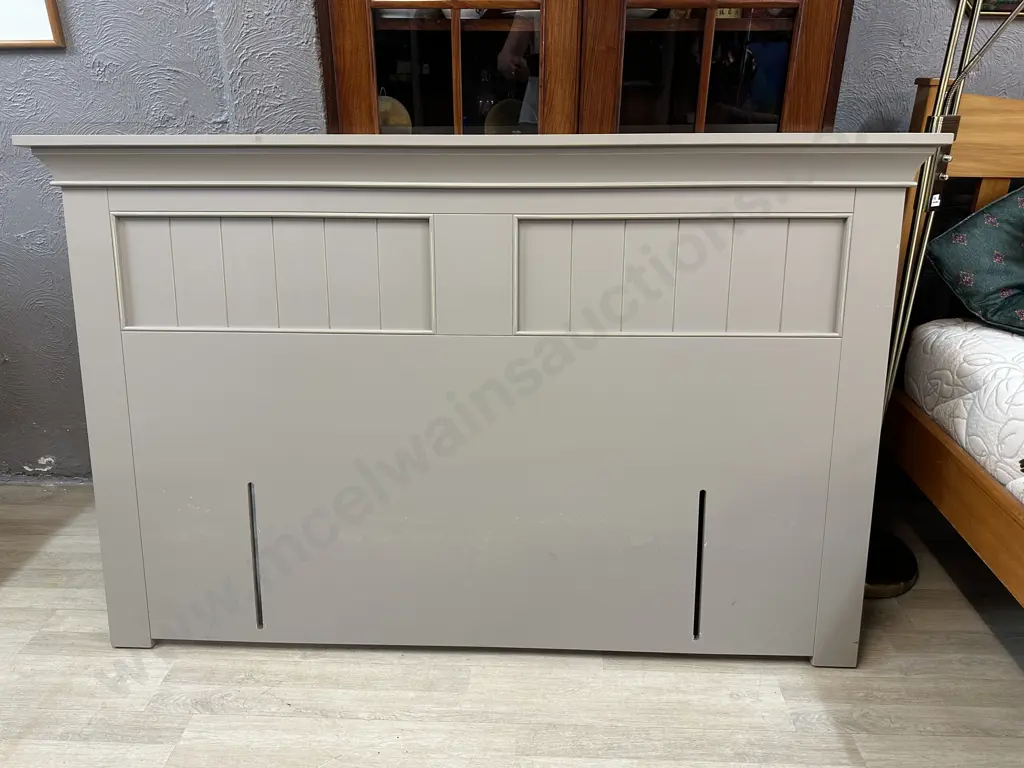 Queen Size Wooden Headboard - Mocha Colour H105,W167cm. Image 1++