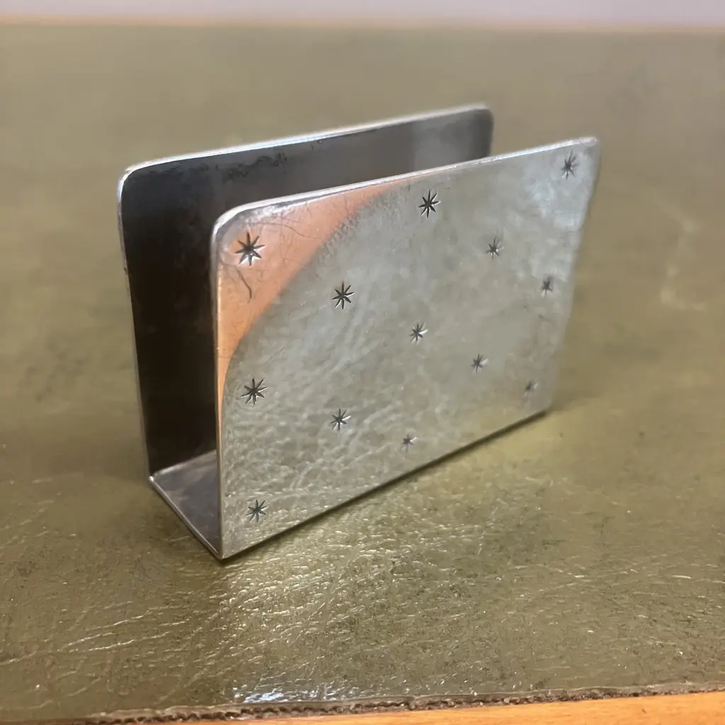 Fabulous Vintage French Christofle Silver Plated Matchbox Cover With Starburst Design (1930's / 1940's). H4 W5.3 D2cm Image 1++