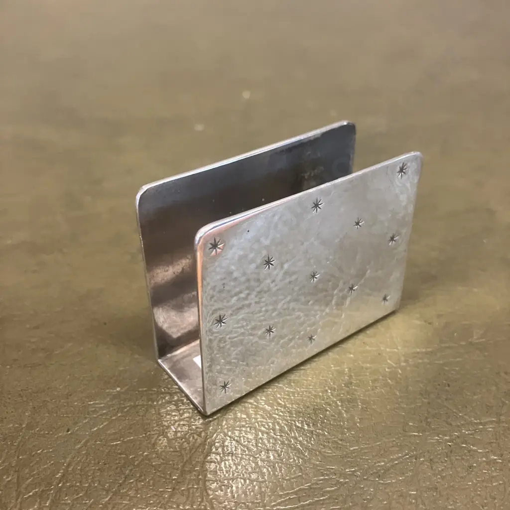 Fabulous Vintage French Christofle Silver Plated Matchbox Cover With Starburst Design (1930's / 1940's). H4 W5.3 D2cm Image 1++