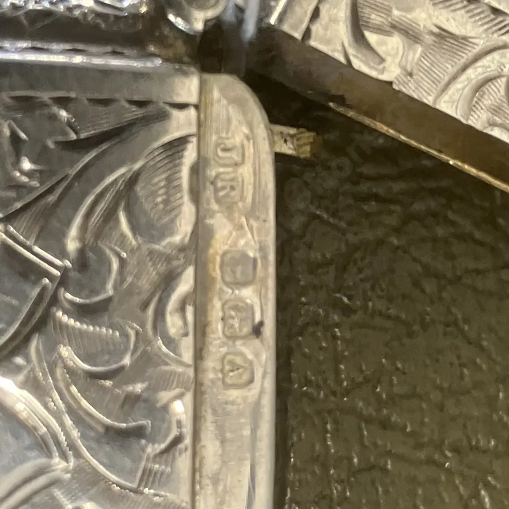 Exquiste Edwardian Antique Sterling Silver Match Safe Vesta Case Hallmarked John Rose 1925 Birmingham Image 1++
