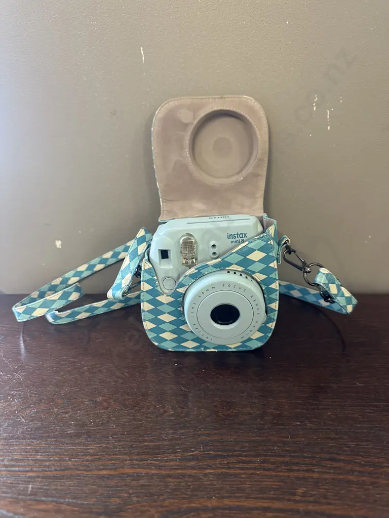 Blue Fujifilm Instax Mini 8 With Case Image 1++