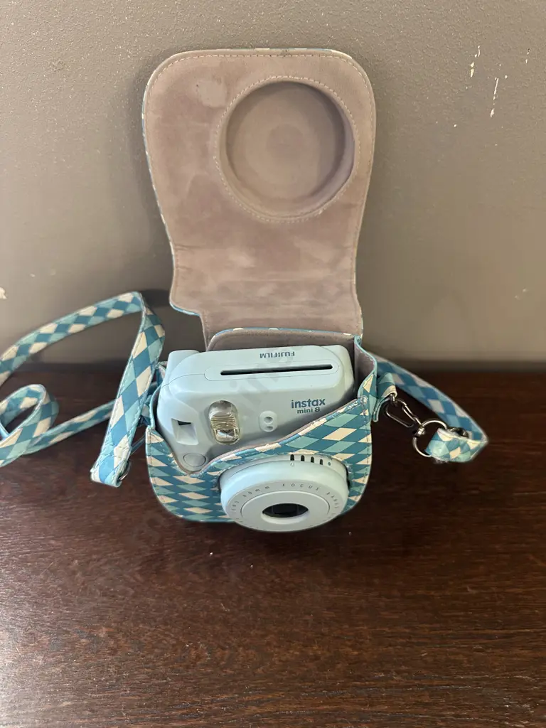 Blue Fujifilm Instax Mini 8 With Case Image 1++