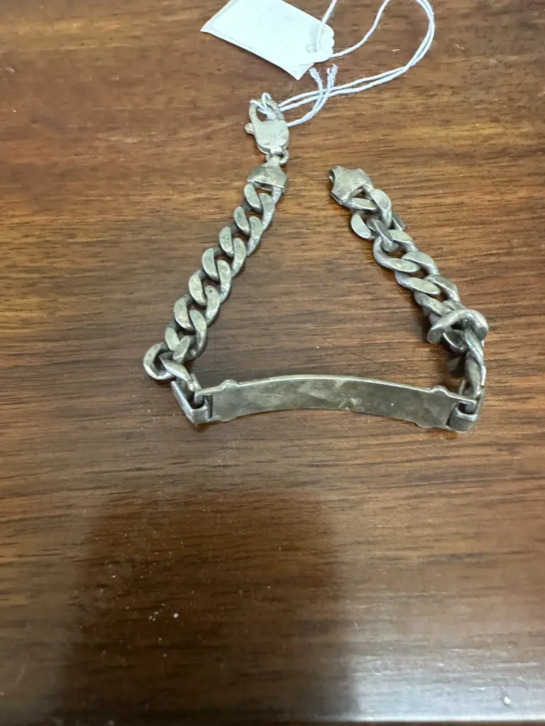 Stamped 925 Italy Mens Bracelet Image 1++