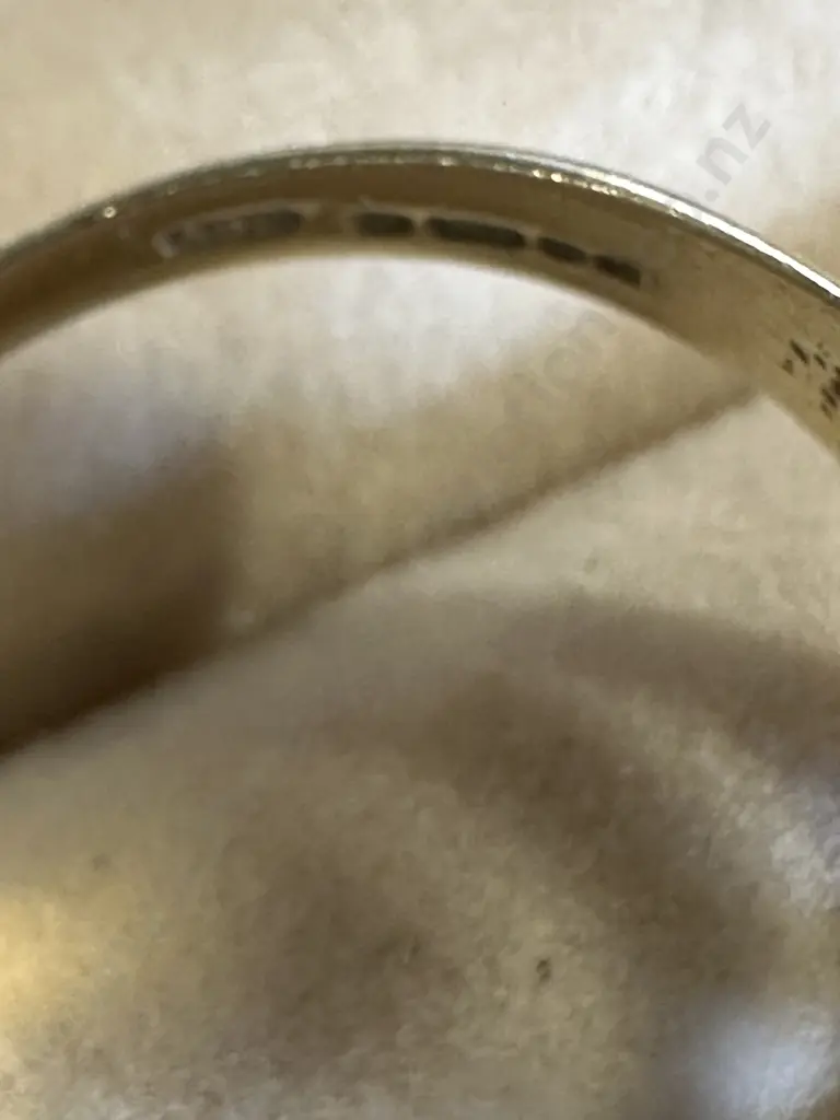 Gold 375 Mens Ring With Large Clear Stone? Jewellers Mark  Image 1++