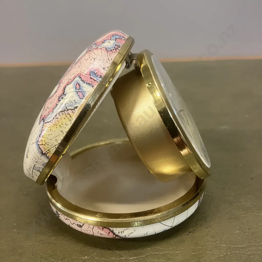 Vintage Mid-Century Folding Travel Alarm Clock by Europa – Germany, c. 1960s Image 1++