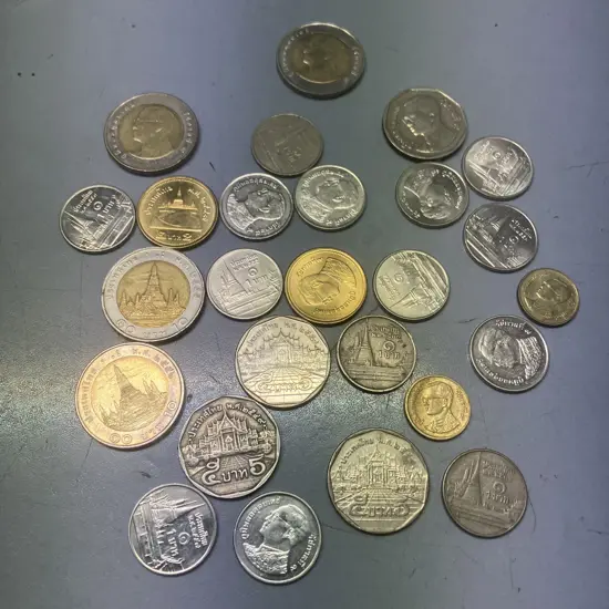 Assorted Thailand Baht Coins