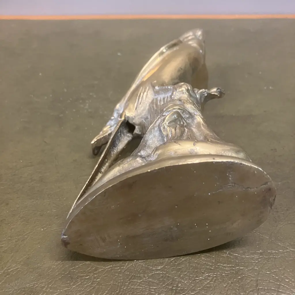 Vintage Brass Budgie Statue. H21cm Image 1++