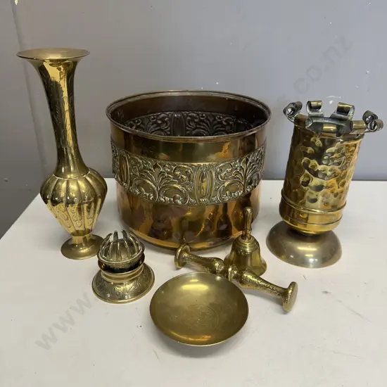 Assorted Vintage Brass Items