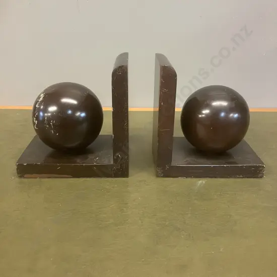 Art Deco Wooden Bookends