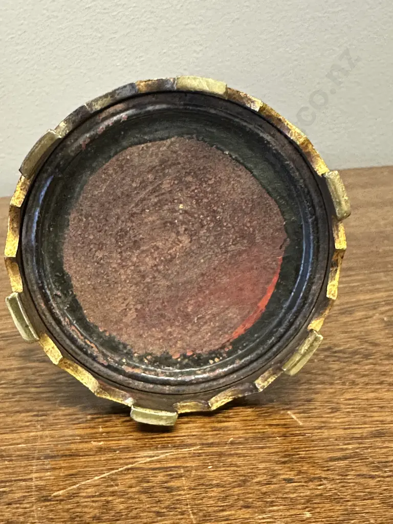 Antique Gothic Brass 'Days Patent' Candle Shade Fan Stand (Incomplete). H22cm Image 1++