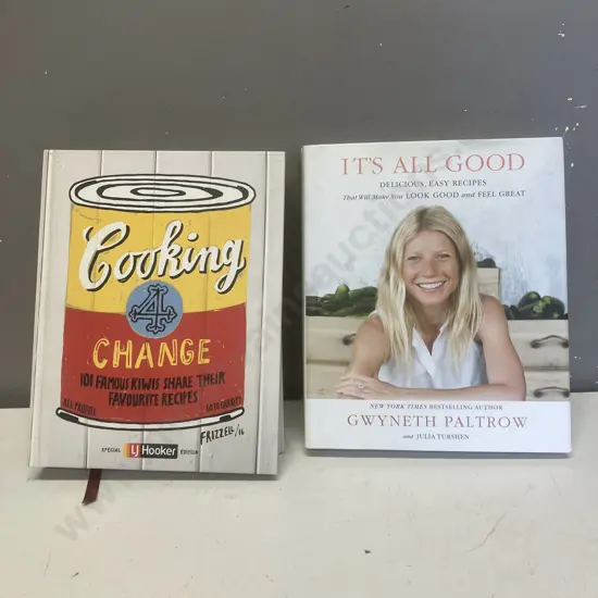 Cookbooks - Cooking 4 Change: 101 Famous Kiwis Share Their Favourite Recipes & Gwyneth Paltrow Its All Good