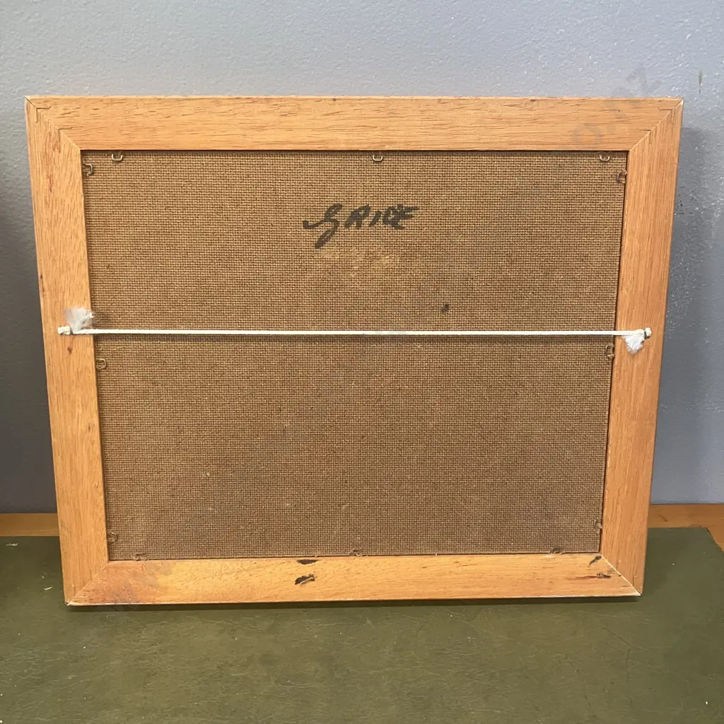 Pair of Vintage South African Oil Paintings, Framed 25 x 30cm Image 1++