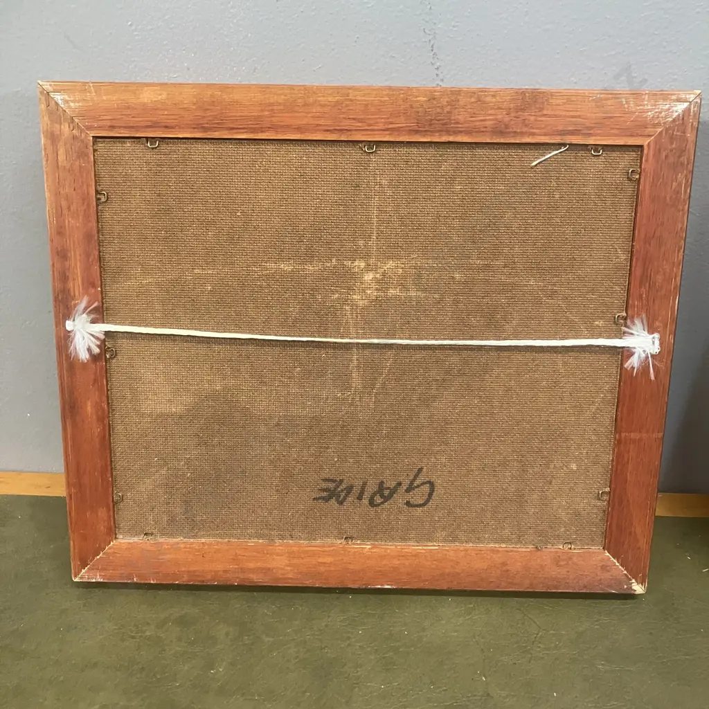 Pair of Vintage South African Oil Paintings, Framed 25 x 30cm Image 1++