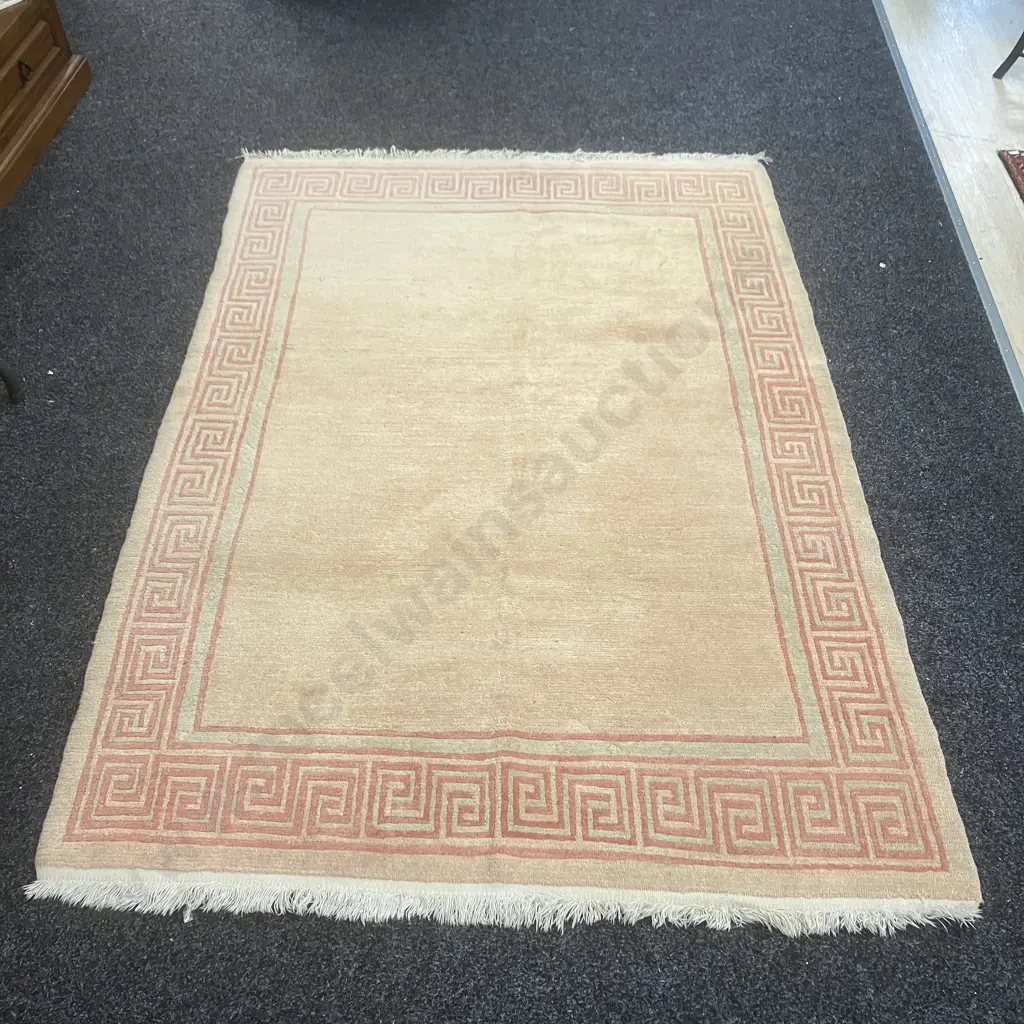 Floor Rug - 200 x 136cm Pinks / Greens Image 1++