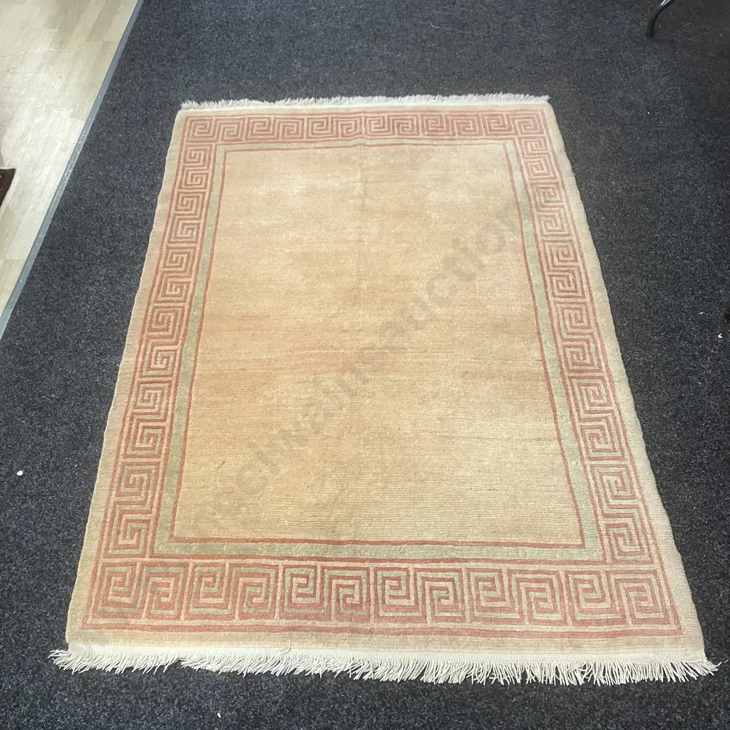 Floor Rug - 200 x 136cm Pinks / Greens Image 1++