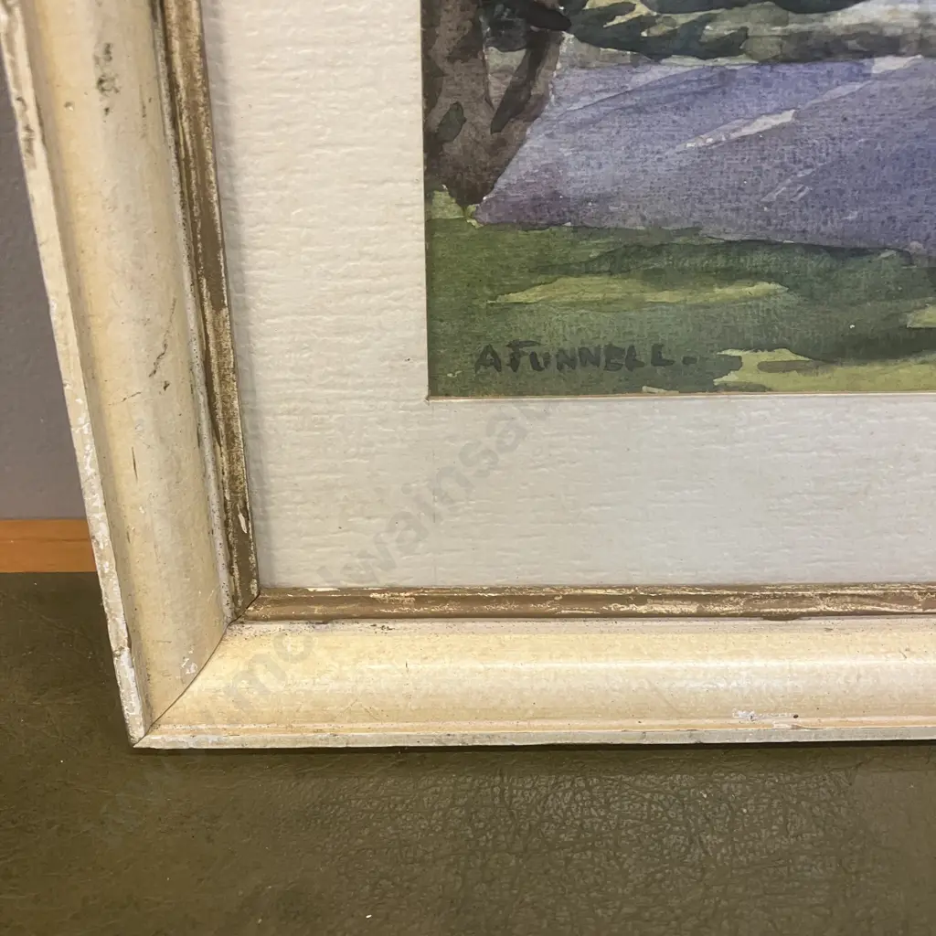 A Funnell Old House Newmarket "Highwic" Original Water Colour, Framed 42 x 54cm Image 1++