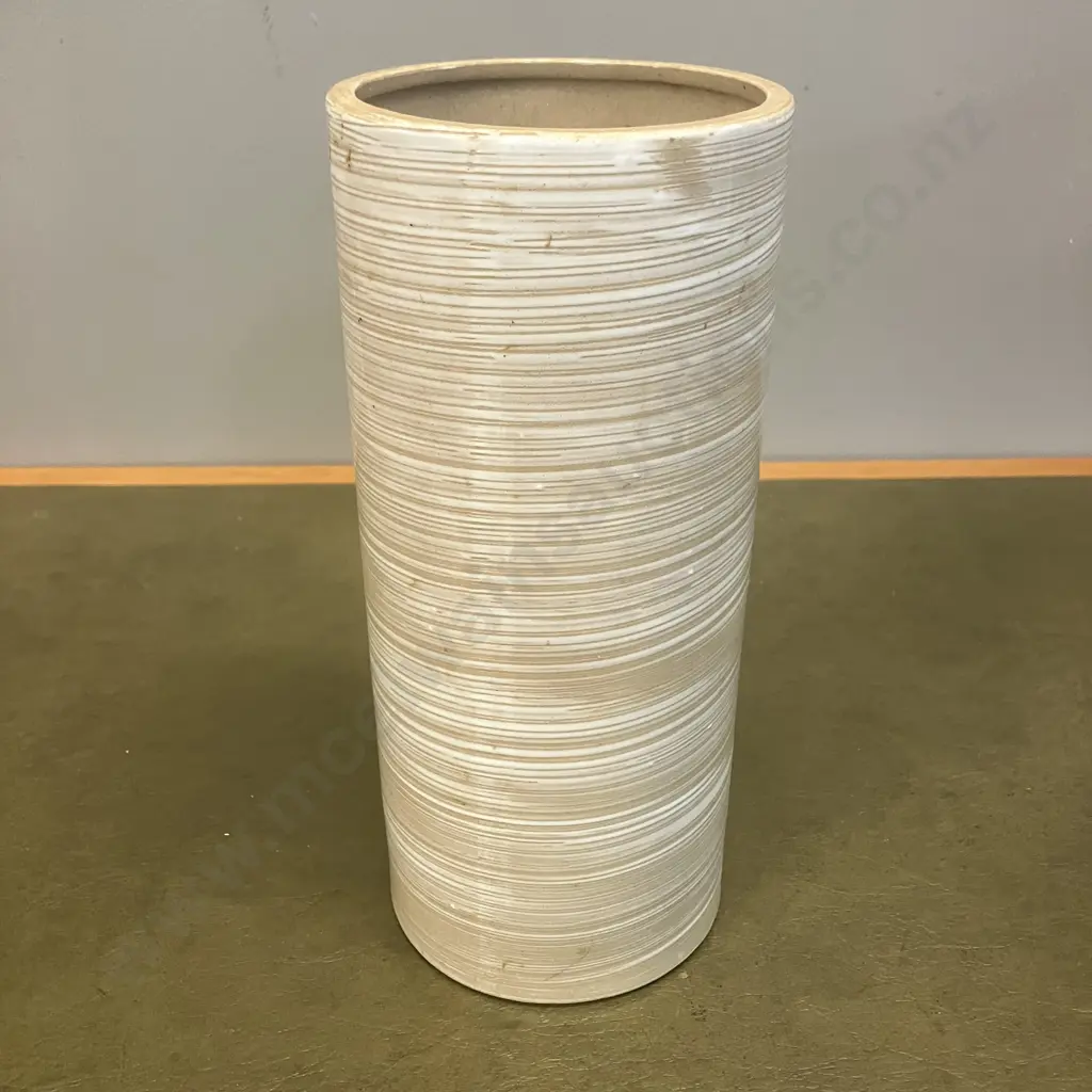 Vintage Japanese Ceramic Flower Sleeve / Decorative Vase c1980s. H24cm Image 1++