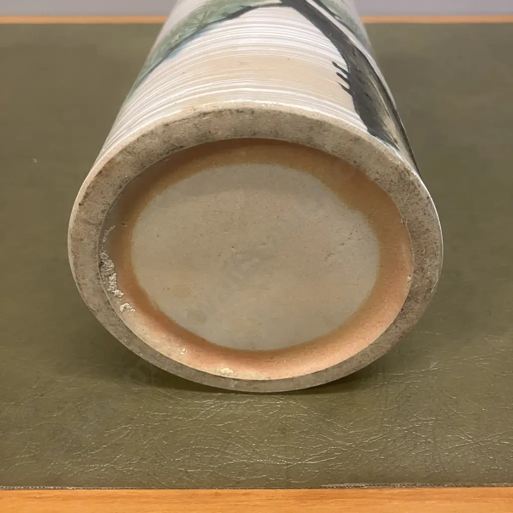 Vintage Japanese Ceramic Flower Sleeve / Decorative Vase c1980s. H24cm Image 1++