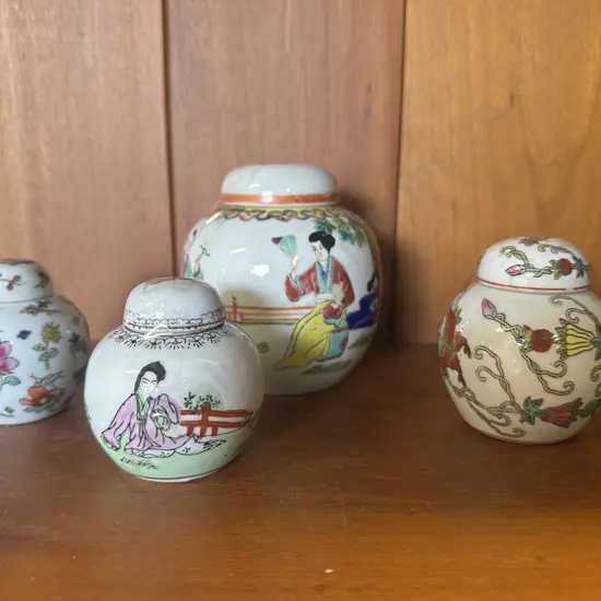 Vintage Porcelain Ginger Jars