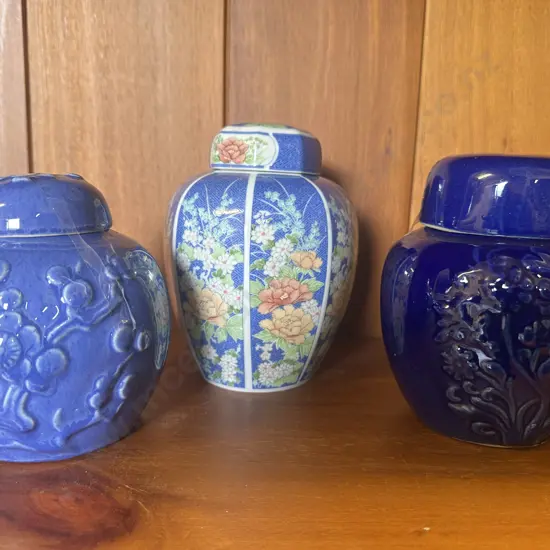 Vintage Chinese Porcelain Ginger Jars