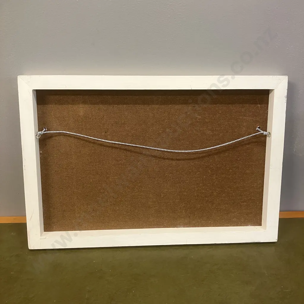 Welgemeende Original Etching by Tinus de Jong. 45 x 39.5cm With a Print of a Mountain Landscape With Cottage. 30 x 45cm Image 1++