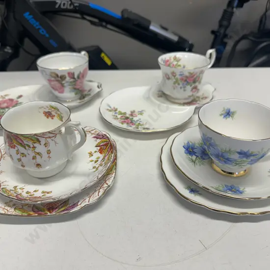 Vintage Teaware Including Royal Albert & Royal Standard Tennis Sets With Trios x2