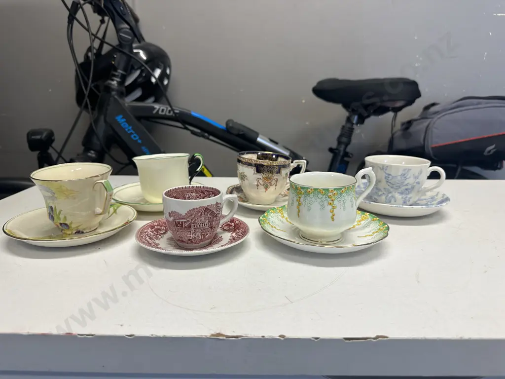 Selection Of Vintage Duos Including Royal Albert, Tuscan Etc Image 1++