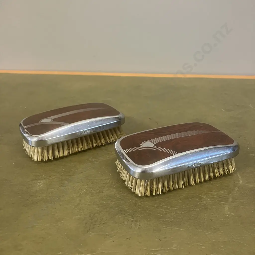 Pair of Vintage Art Deco Pro-phy-lac-tic Sterilized Brushes Made in USA Image 1++