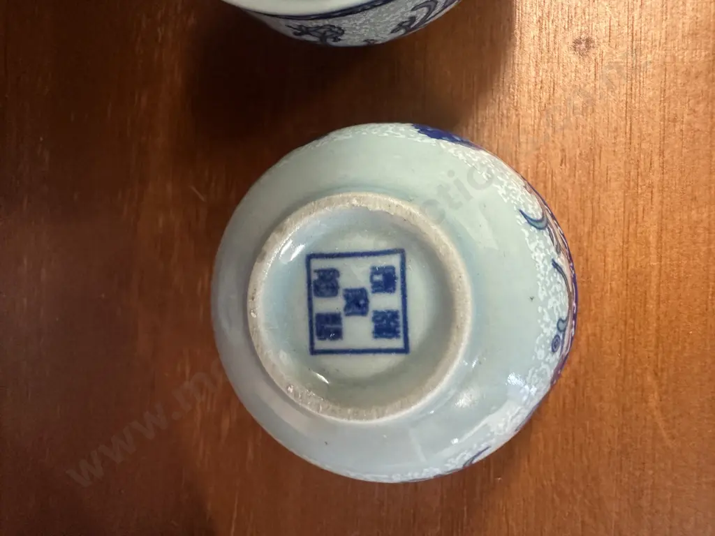 Vintage Blue Floral Teaset  Including Teapot & Cups  Image 1++