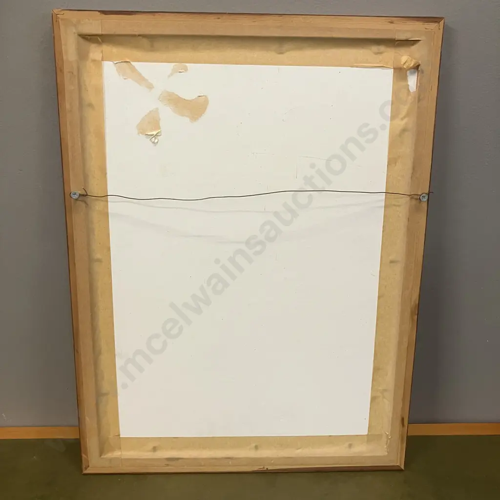 Vintage Framed Print - Tallis Map of New Zealand 1852. 48.5 x 36.5cm Image 1++