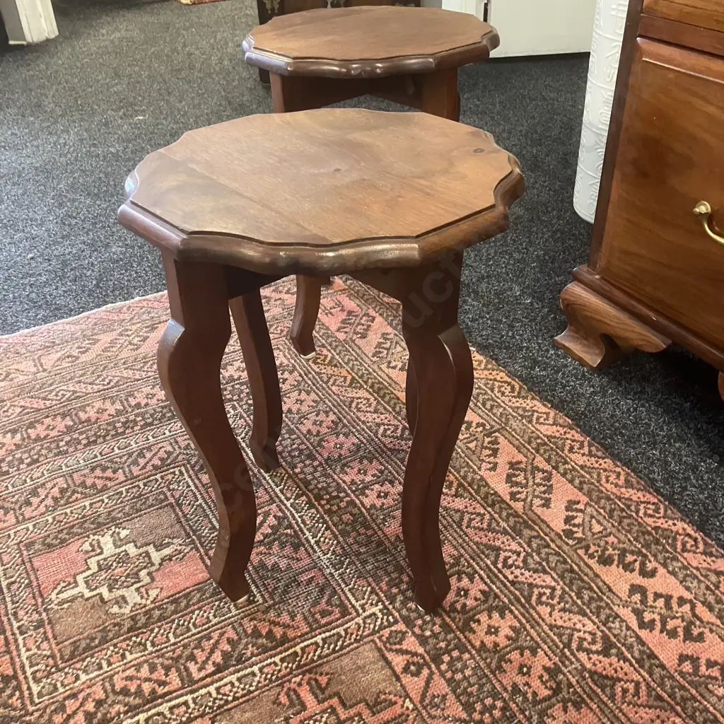 Pair of Mahogany Side Tables. 40 x 31cm Image 1++